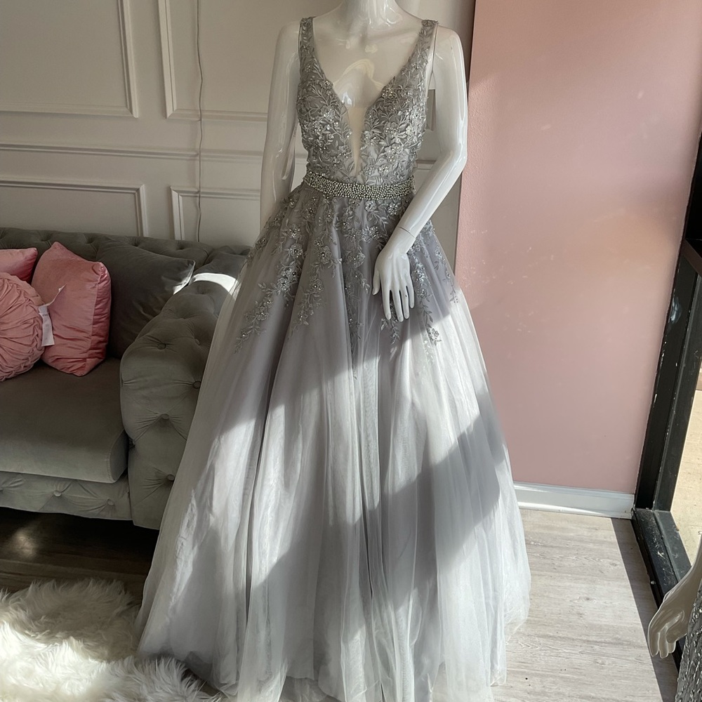 Silver Jovani dress